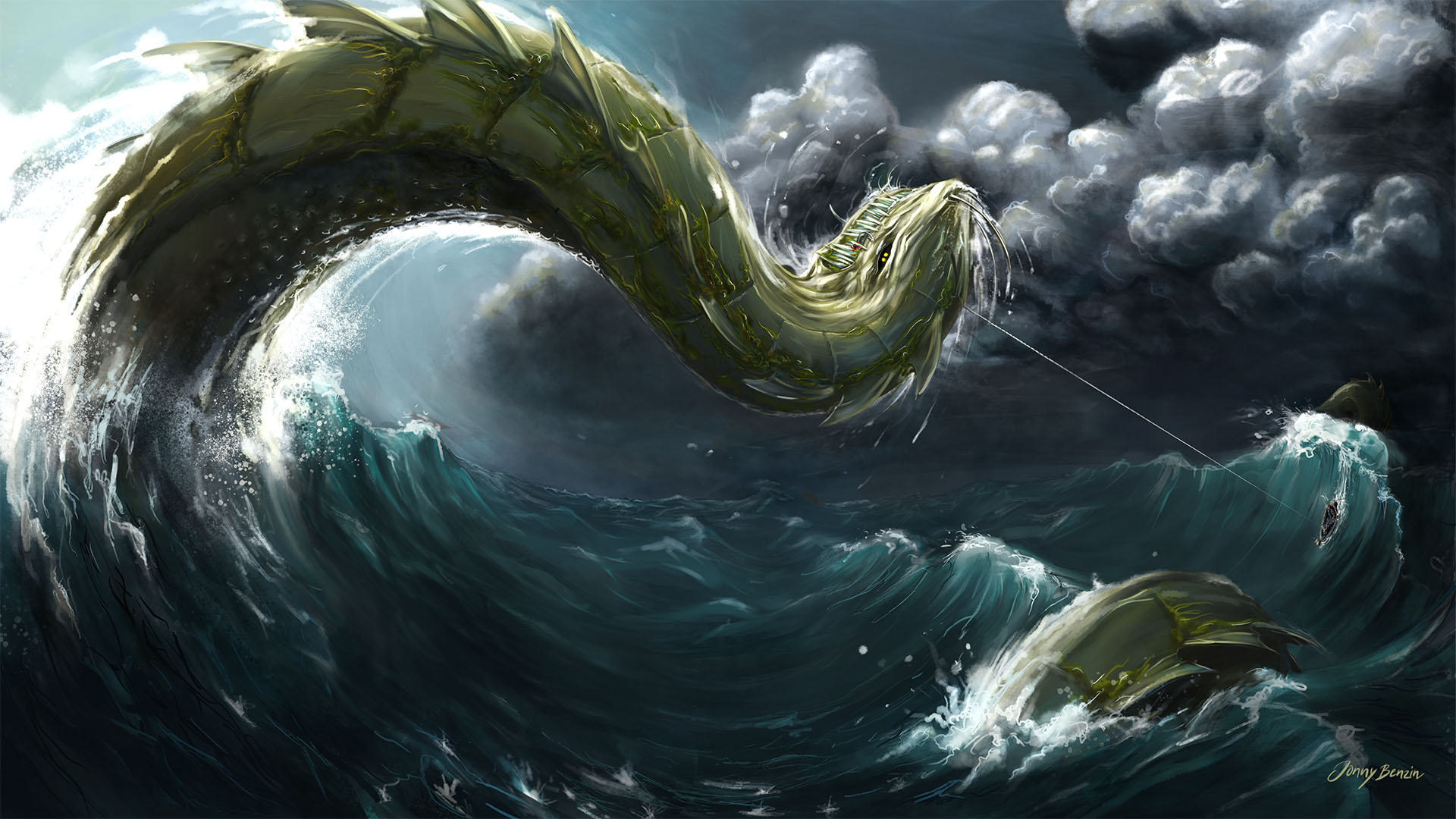 Thor fishing for Jormungand